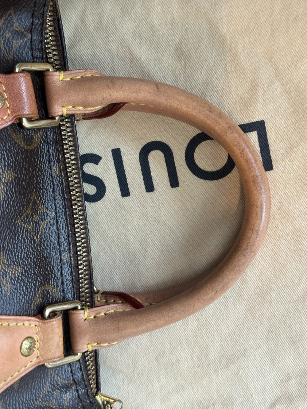 Louis Vuitton Brown Monogram Speedy Bandouliere 25 - Picture 9 of 16